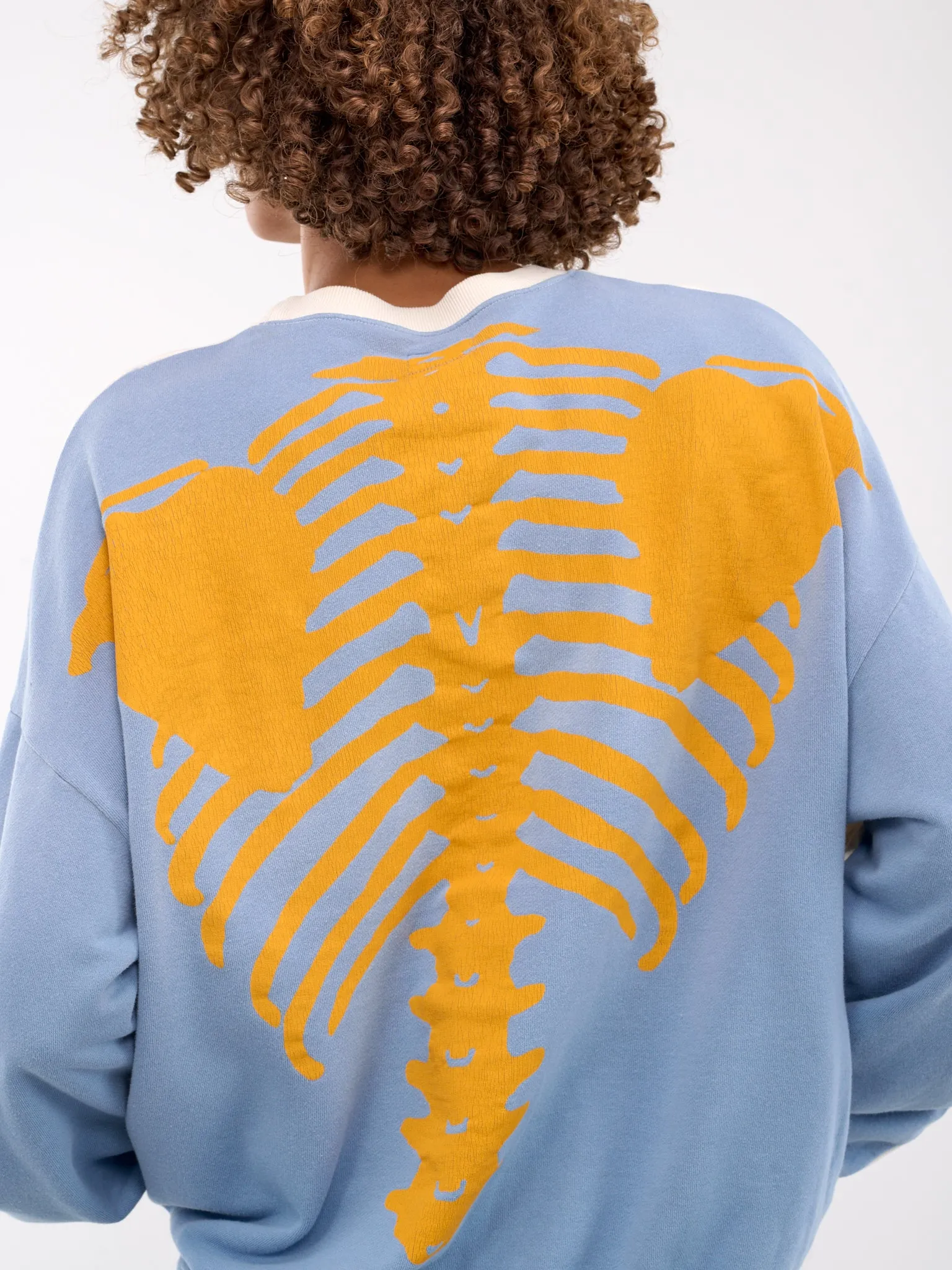 2Tone Bone Knit Sweater (EK-1139LCA-ECRU-SAX-BLUE)