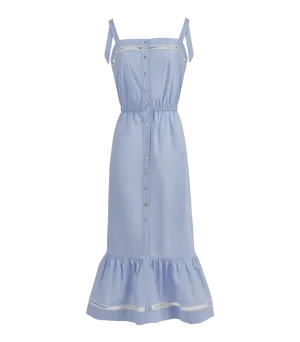 Abia Poplin Long Dress