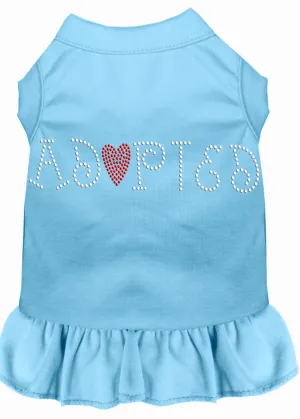 Adopted Rhinestone Dress Baby Blue Xxxl