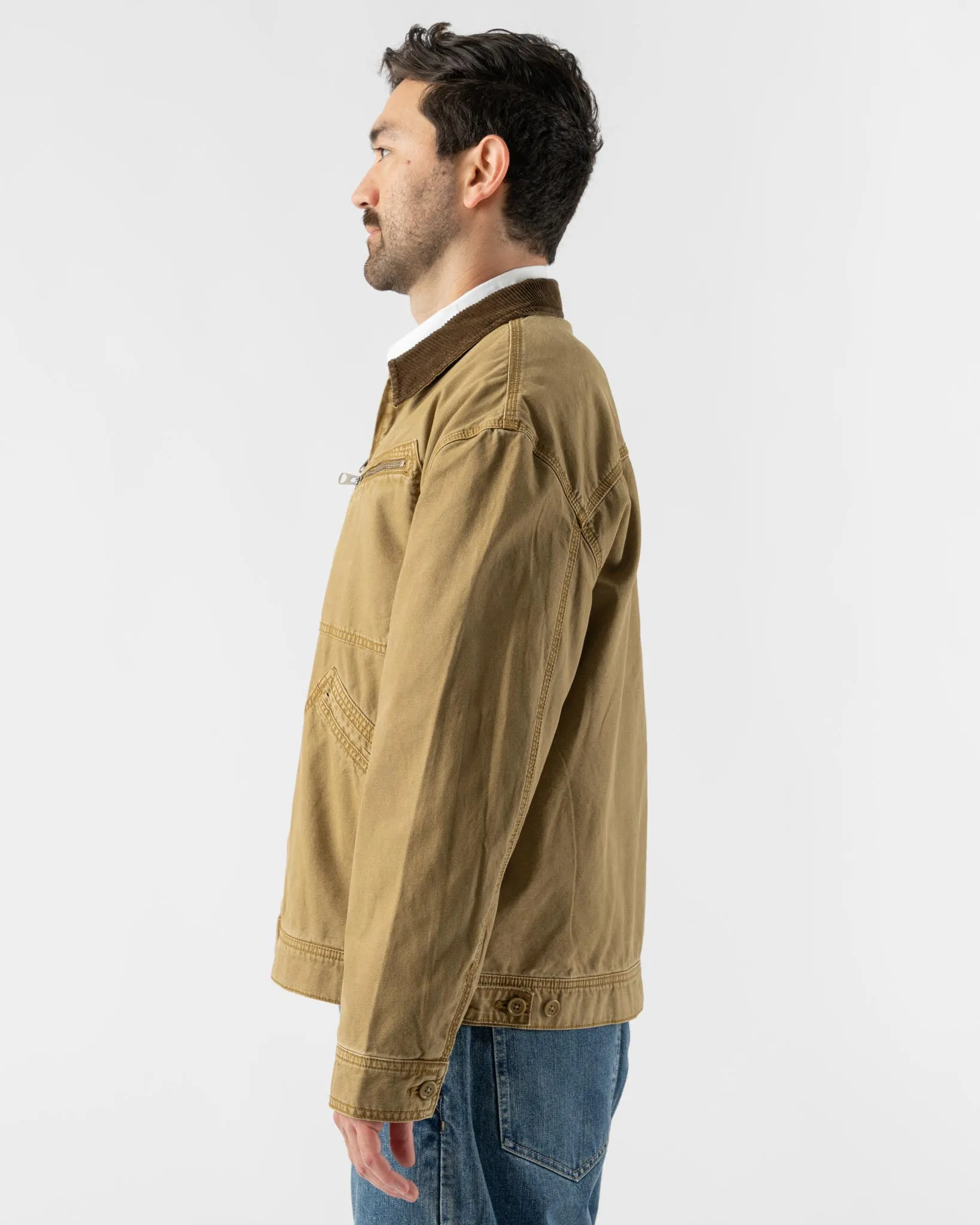 Alex Mill Miller Zip Jacket in Canvas