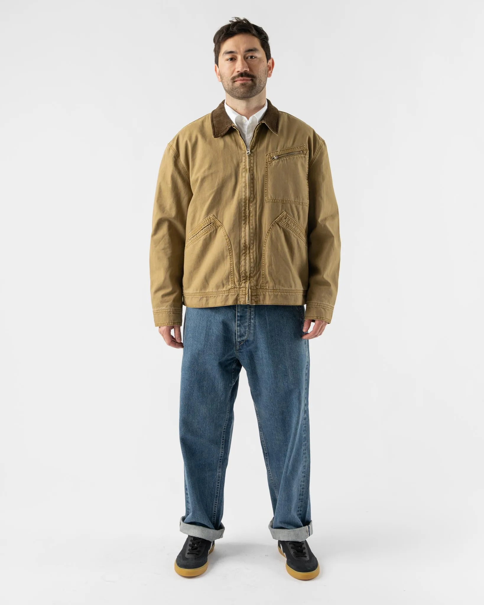 Alex Mill Miller Zip Jacket in Canvas