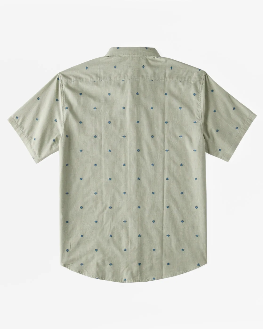 All Day Jacquard Short Sleeve Woven Shirt - Seafoam