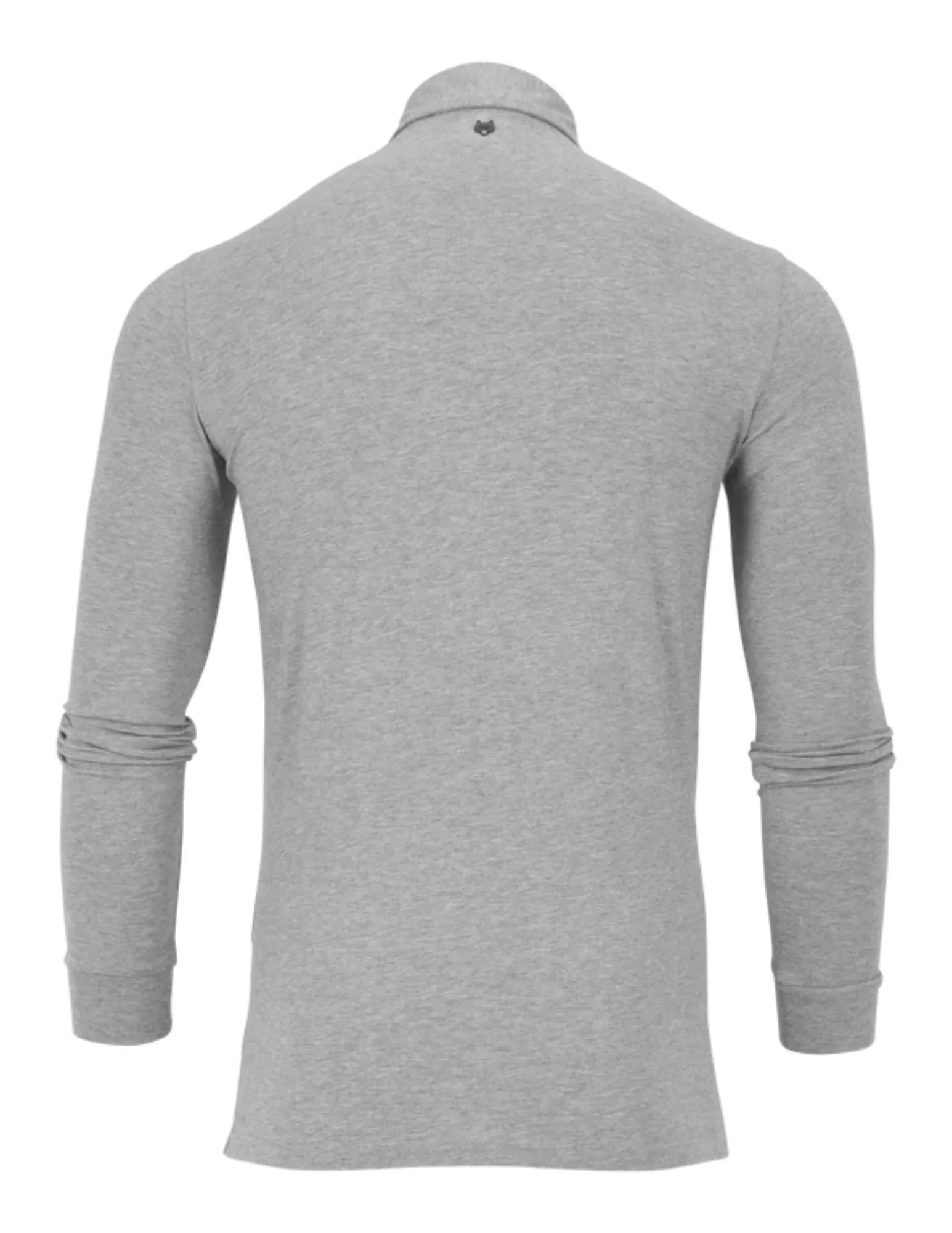 Apache Long Sleeve Polo | Light Grey Heather