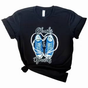 Blue Chucks and Pearls