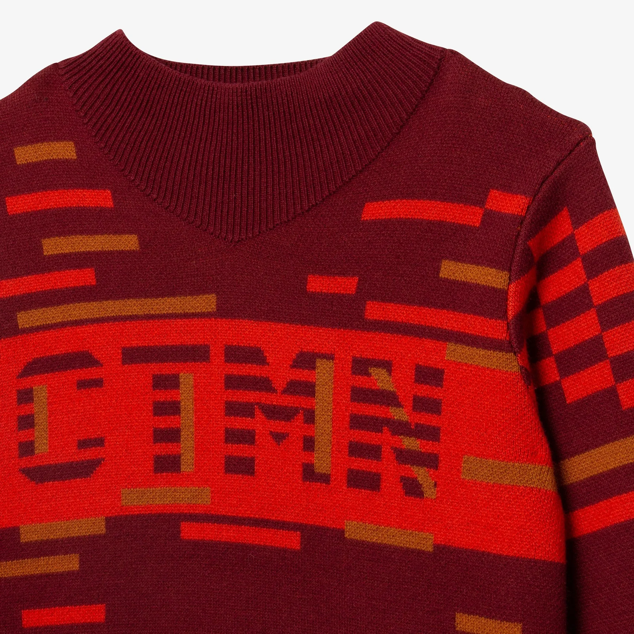 Boy burgundy knit sweater
