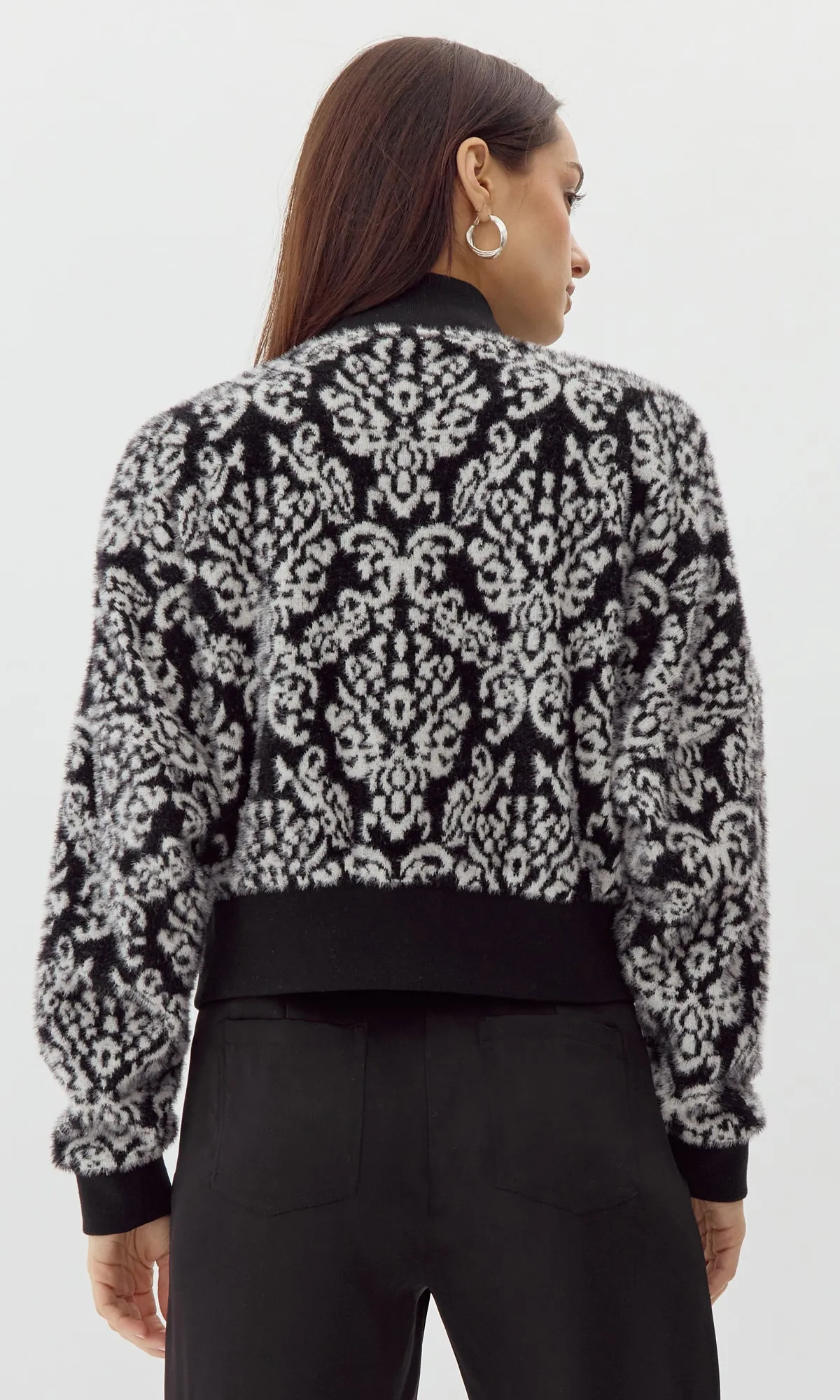 CHARLIZE KNIT BOMBER JACKET