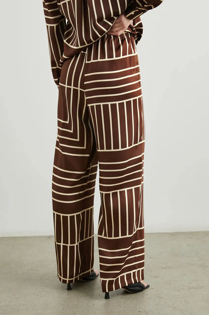 Damani Pant- Brown Line Art