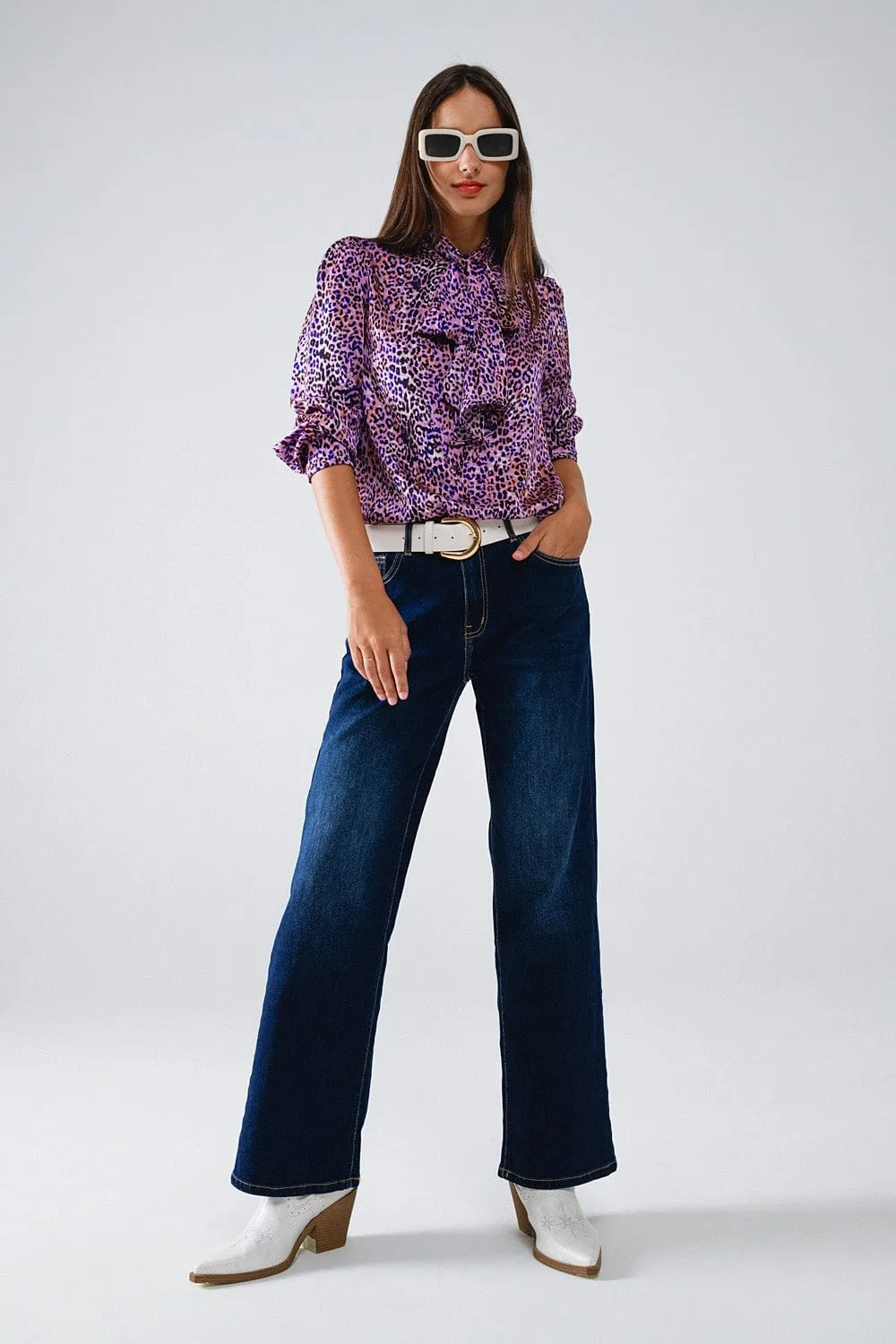 Dark Wash Wide Leg 90'S Jeans