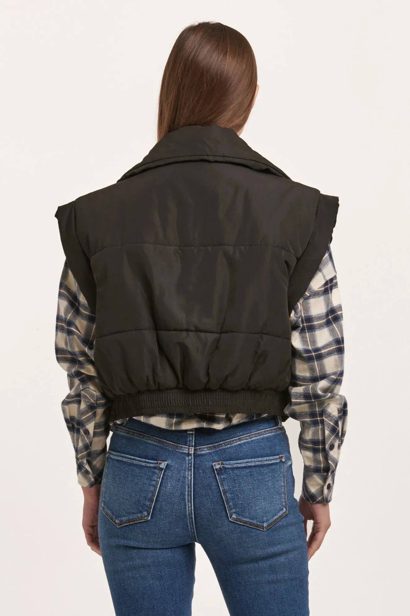 Dear John Rosalia Relaxed Black Vest