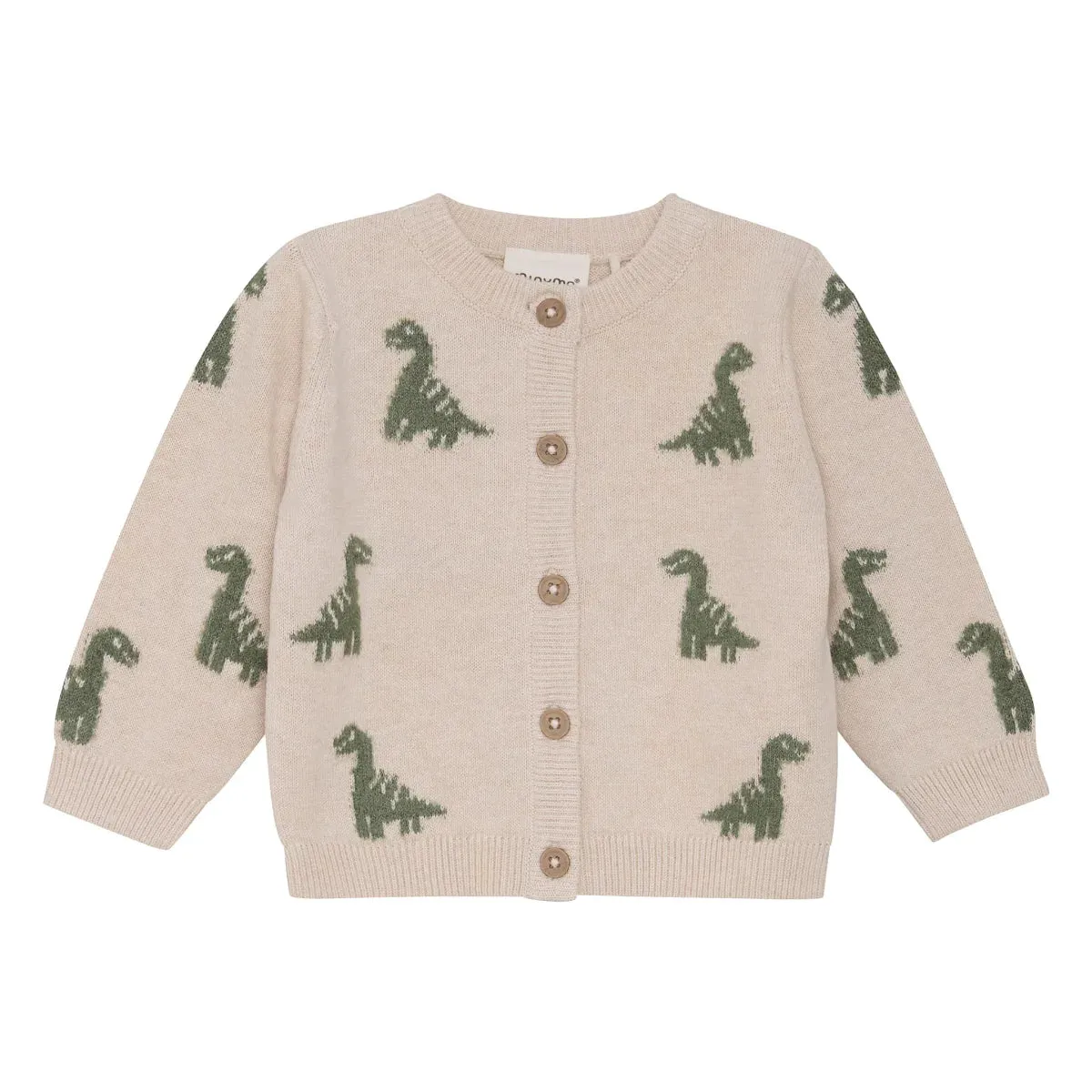 Dino Light Beige Button Up Cardigan