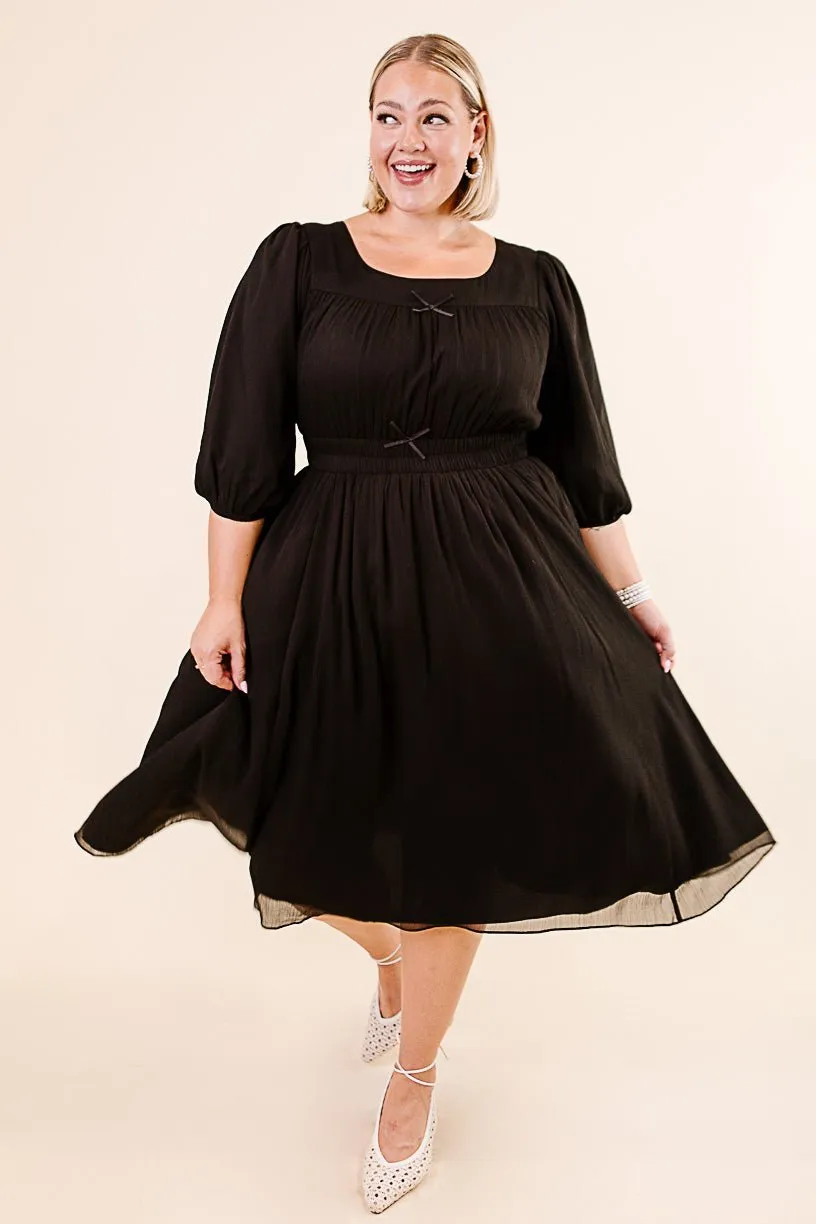 Do-Re-Mi Dress in Black - FINAL SALE