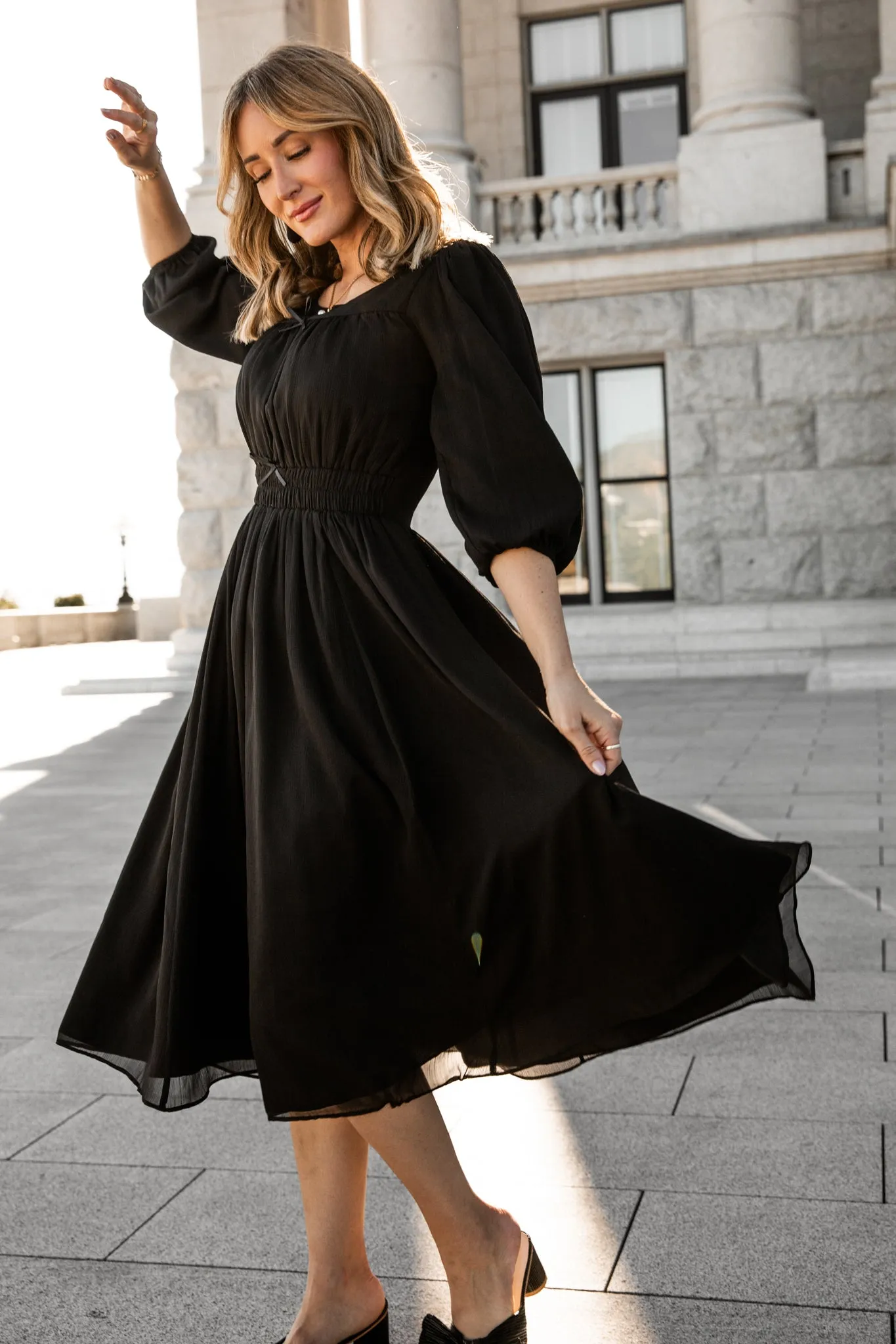 Do-Re-Mi Dress in Black - FINAL SALE