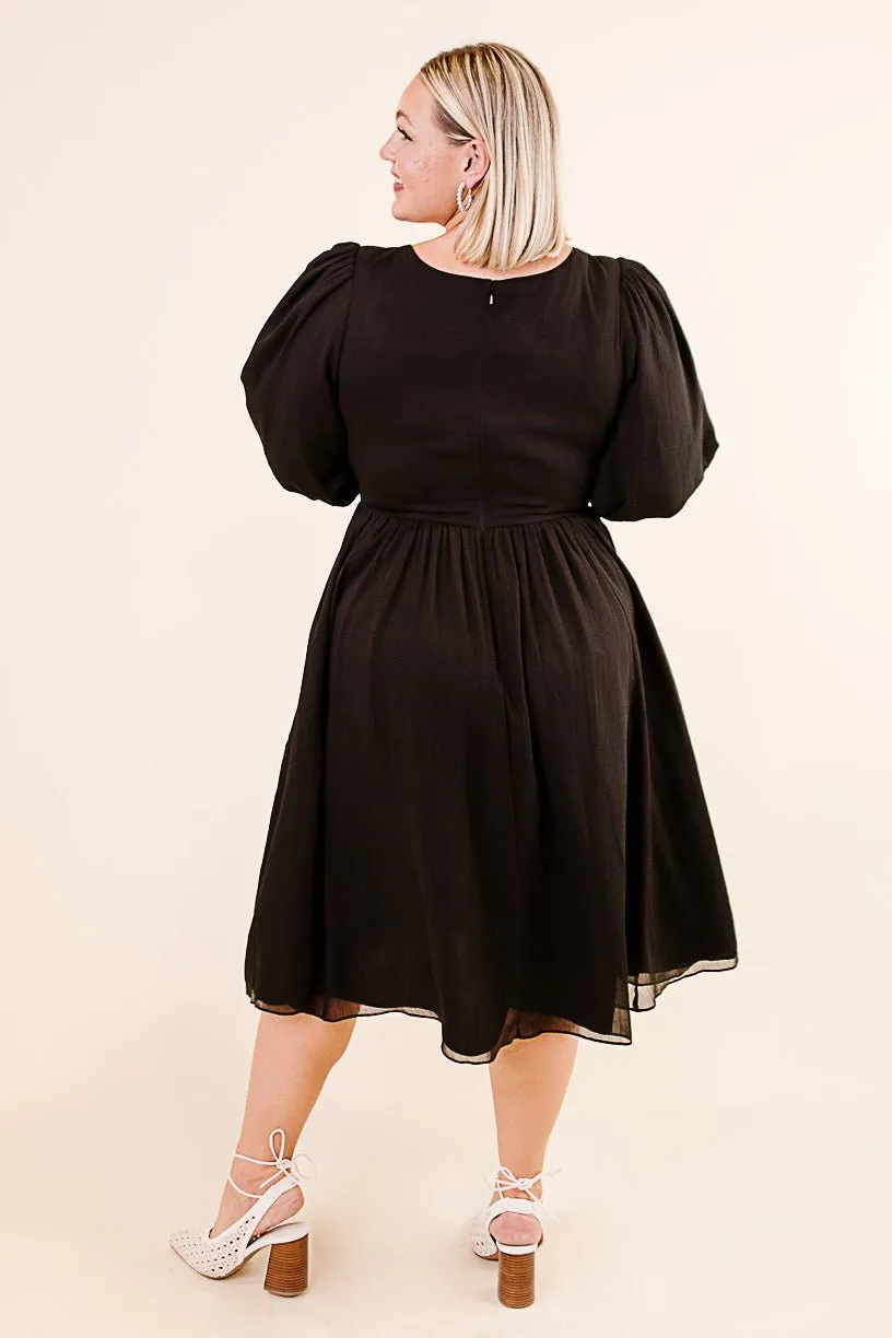 Do-Re-Mi Dress in Black - FINAL SALE