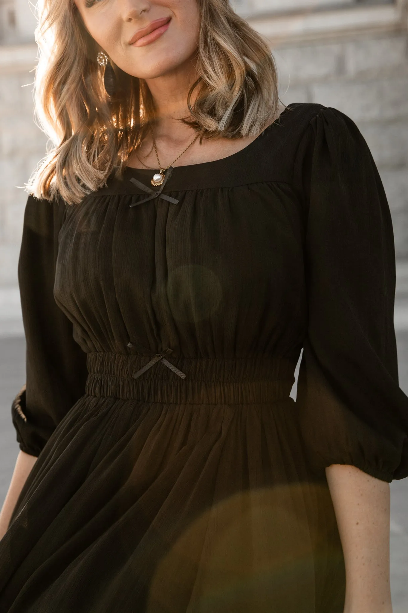 Do-Re-Mi Dress in Black - FINAL SALE