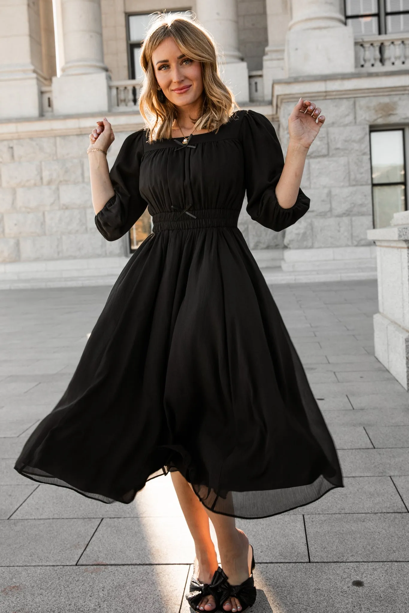 Do-Re-Mi Dress in Black - FINAL SALE