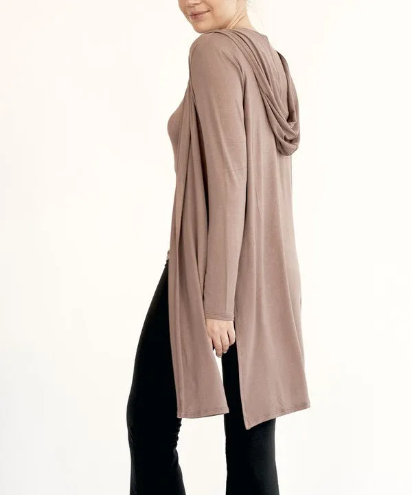 Fabina BAMBOO SLIM CARDGIAN WITH A HOODIE