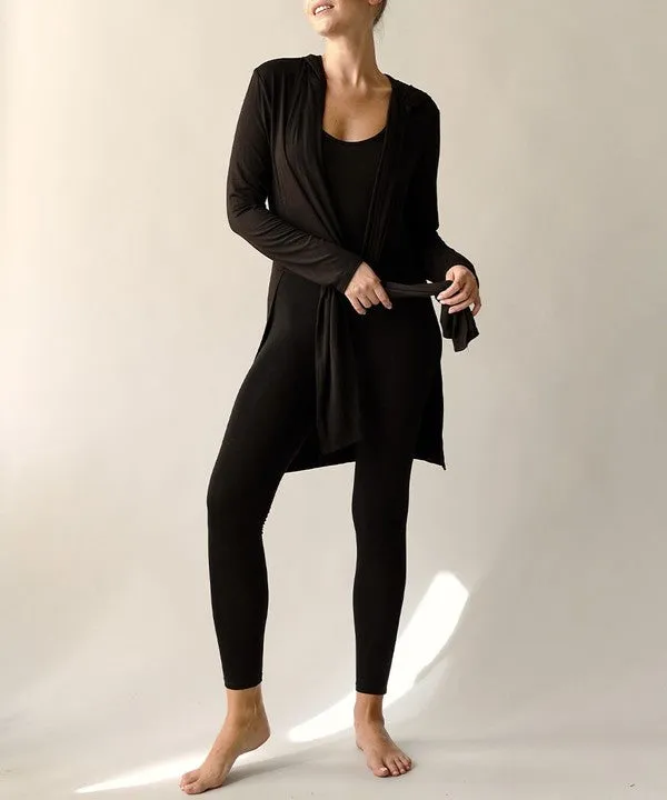 Fabina BAMBOO SLIM CARDGIAN WITH A HOODIE