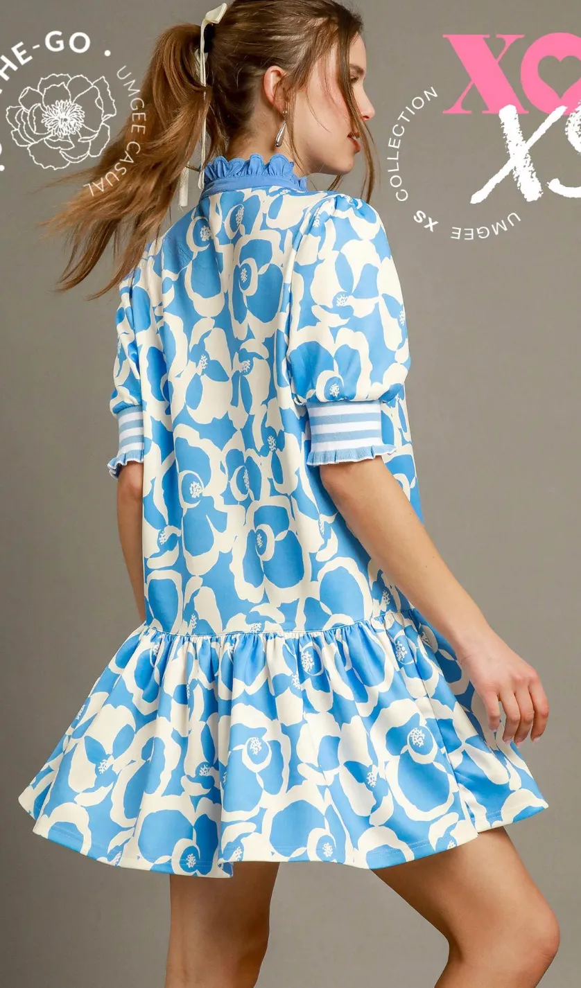 Floral Drop-Waist Dress