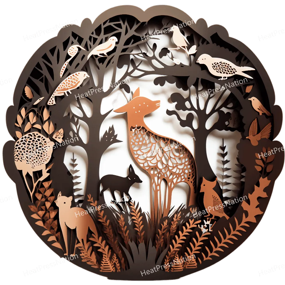 Forest Cutout Design