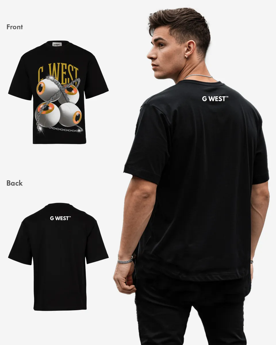 G West chained perception oversized tee GWROJMT67