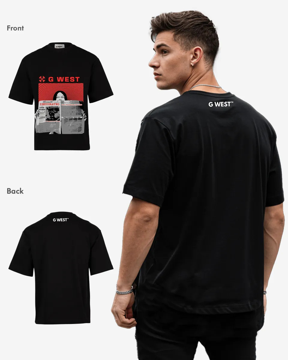 G-WEST DESIGNATED OVERSIZED TEE GWROJMT62