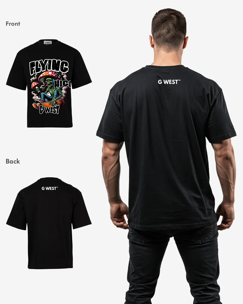 G-WEST FLYING HIGH OVERSIZED TEE GWROJMT82