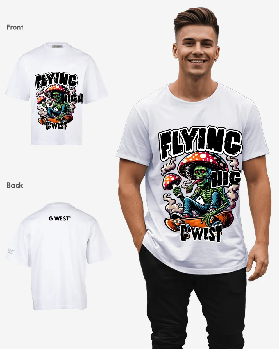 G-WEST FLYING HIGH OVERSIZED TEE GWROJMT82