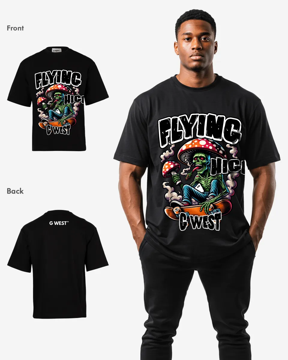 G-WEST FLYING HIGH OVERSIZED TEE GWROJMT82