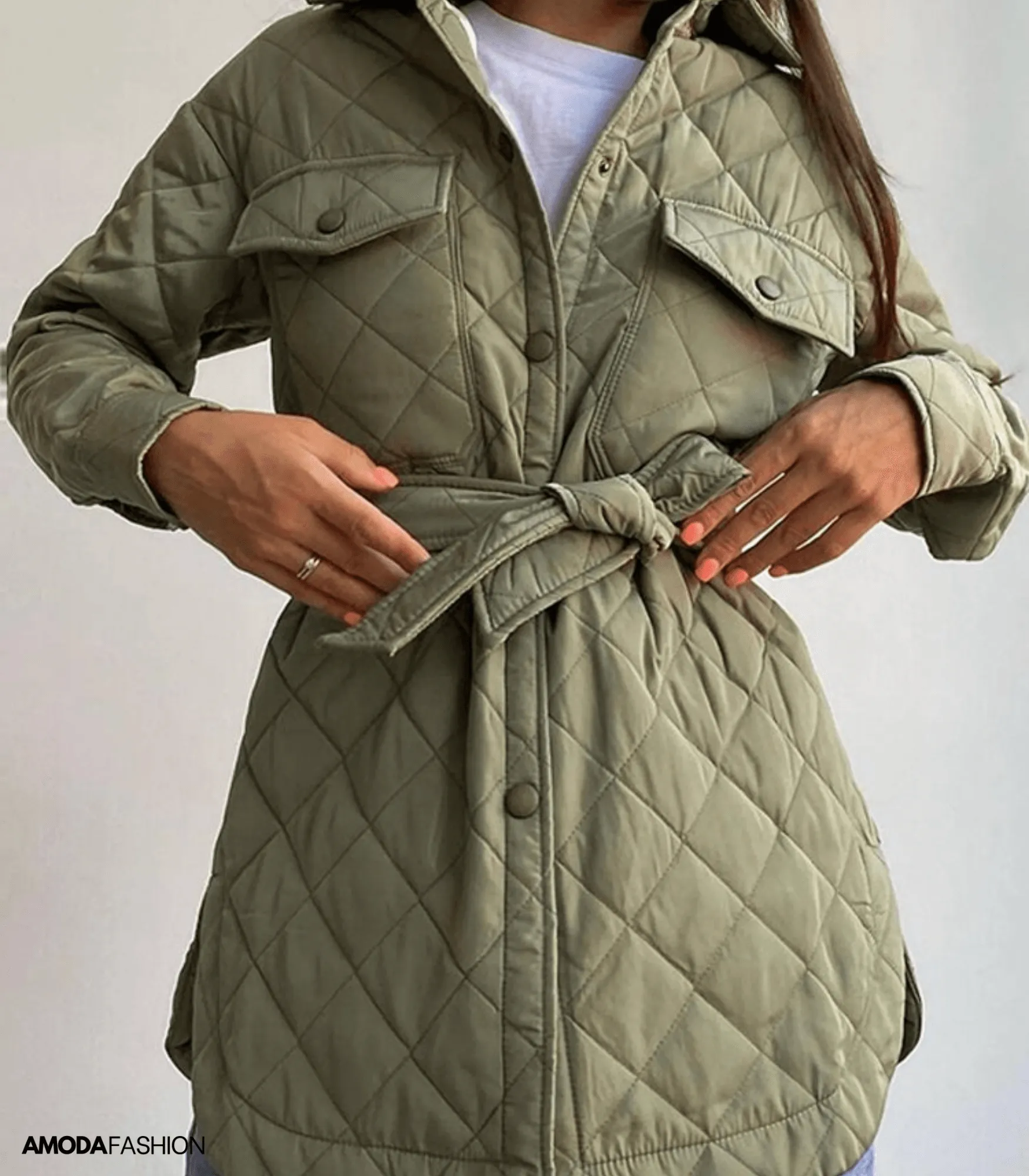 Gewatteerd, loszittend oversized jack