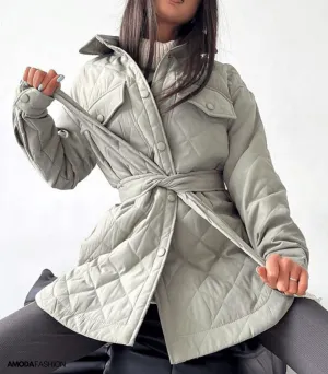 Gewatteerd, loszittend oversized jack