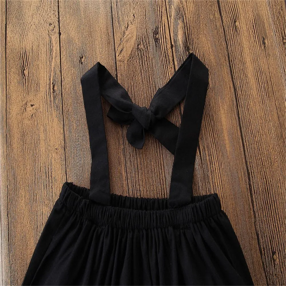 Girls Off-shoulder Solid Color Top & Striped Pants Toddler Girl Wholesale Clothing