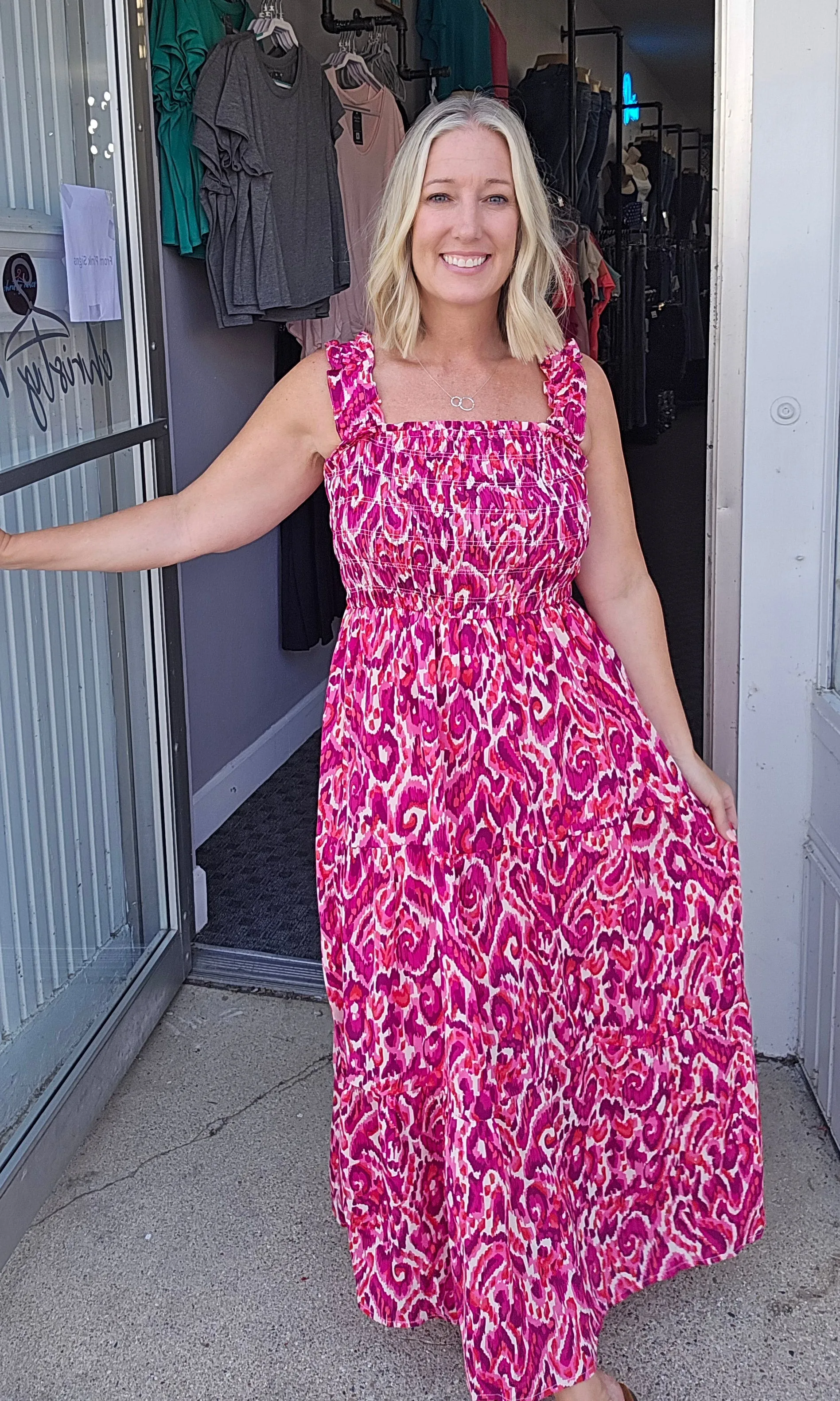 Gorgeous Print Maxi Dress