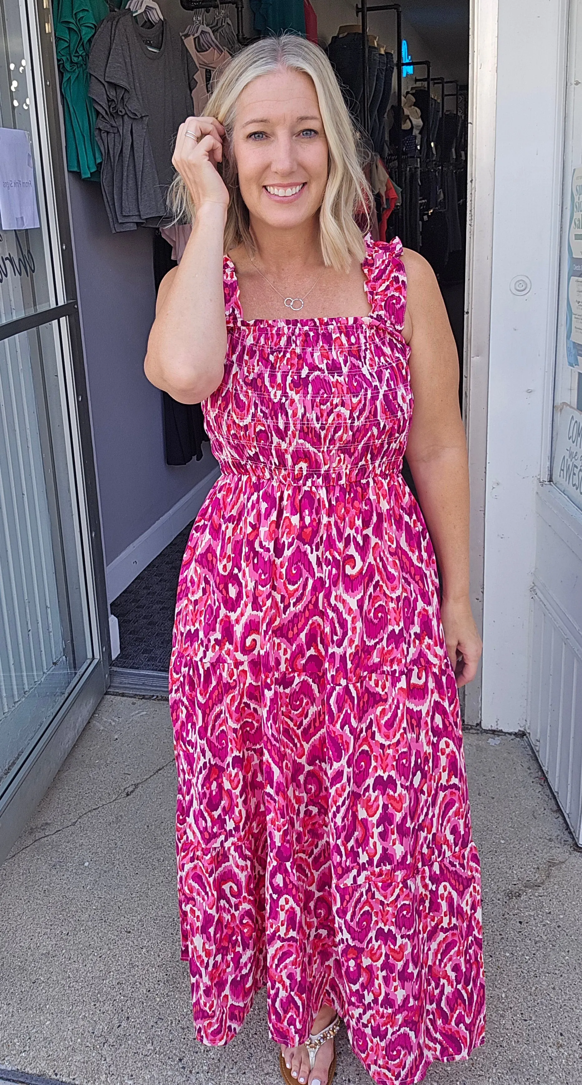 Gorgeous Print Maxi Dress