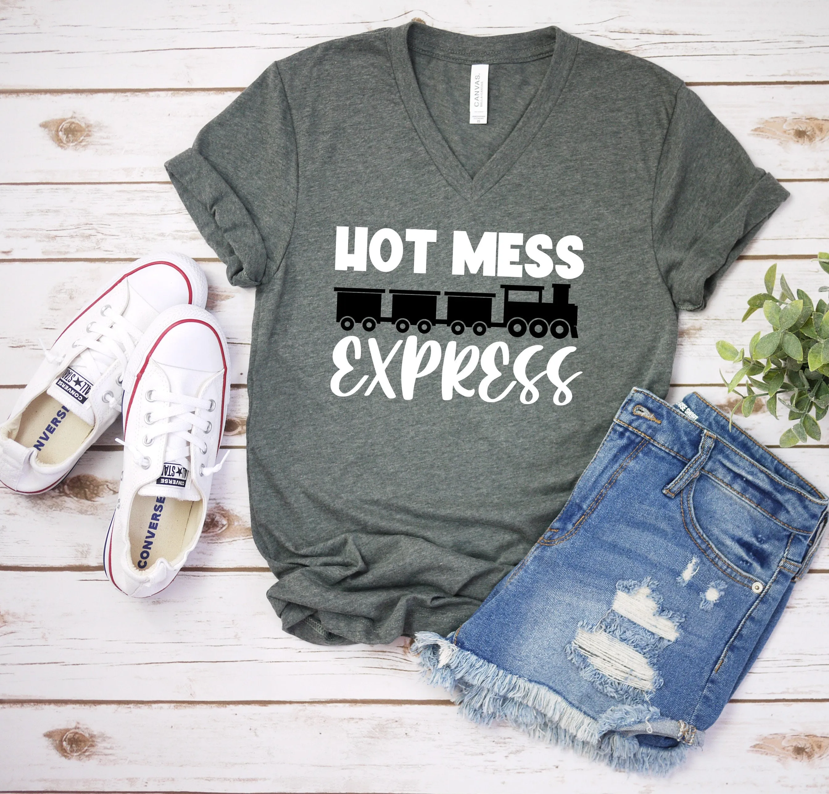 Hot Mess Express T Shirt - Funny Sarcastic T Shirt - Humor Shirt