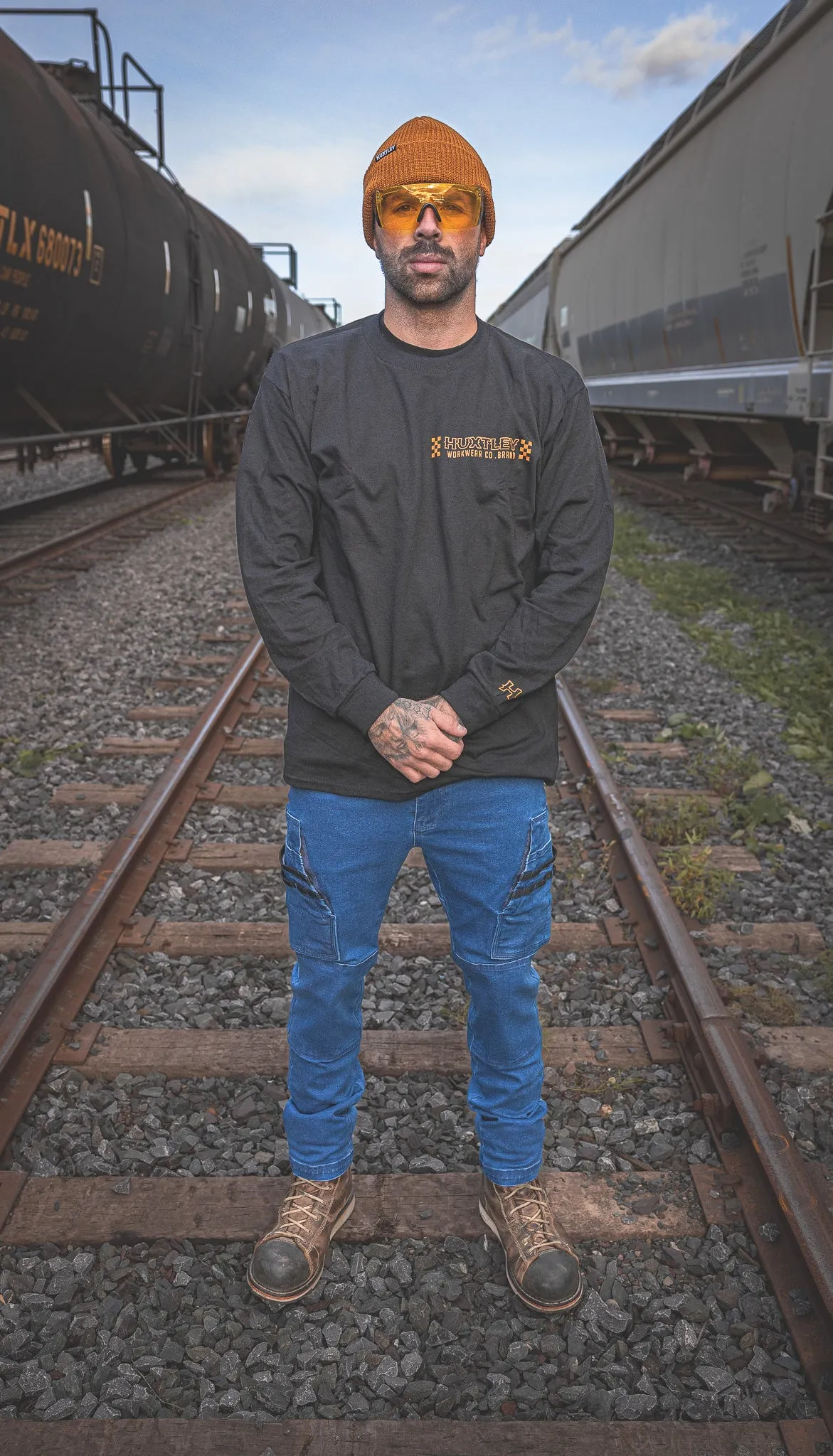 HX-226 "Work Hard Have Fun" L/S Tee