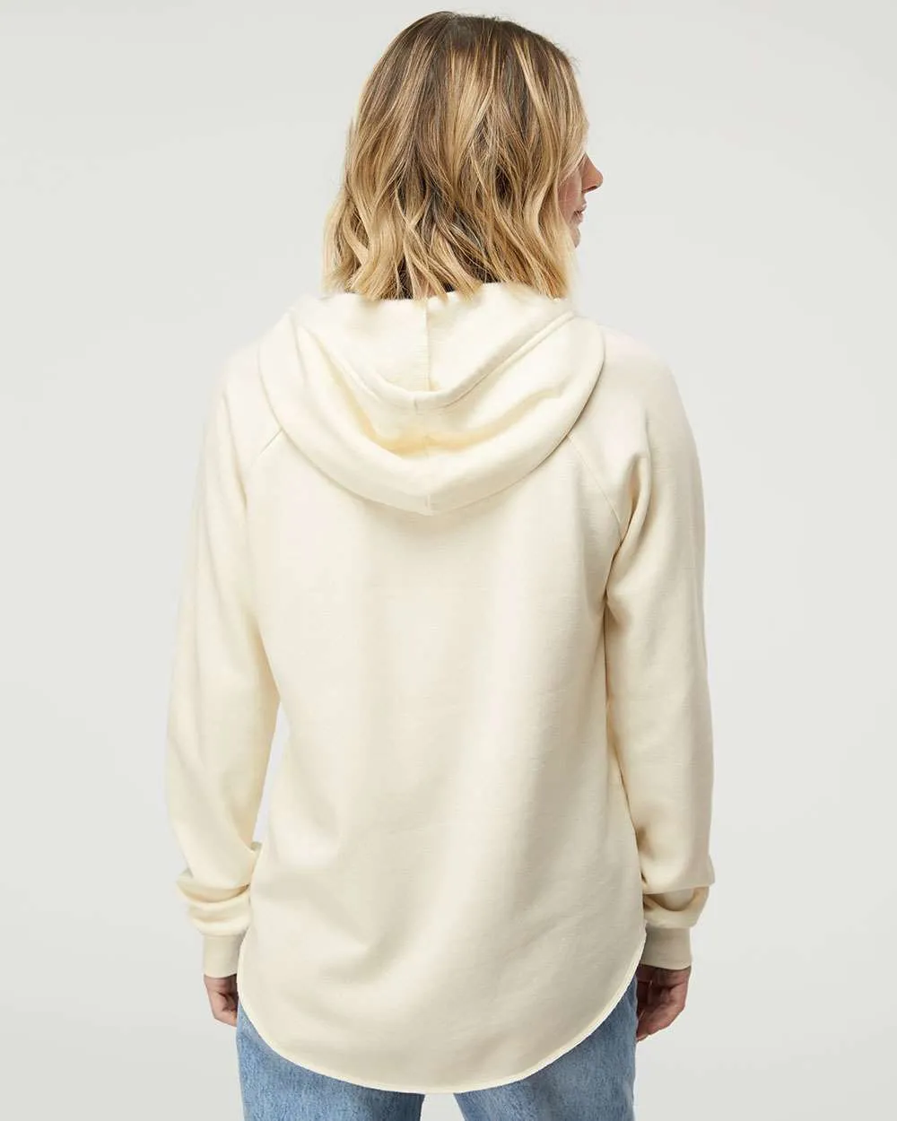 Independent Trading Co. Ladies Lightweight California Wave Wash Hooded Sweatshirt