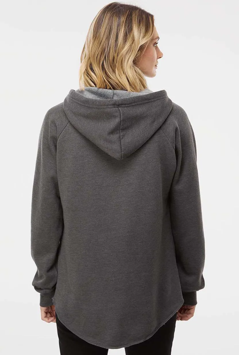 Independent Trading Co. Ladies Lightweight California Wave Wash Hooded Sweatshirt