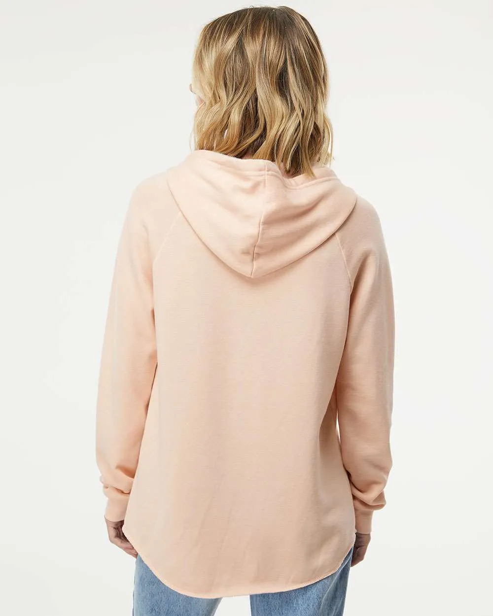 Independent Trading Co. Ladies Lightweight California Wave Wash Hooded Sweatshirt