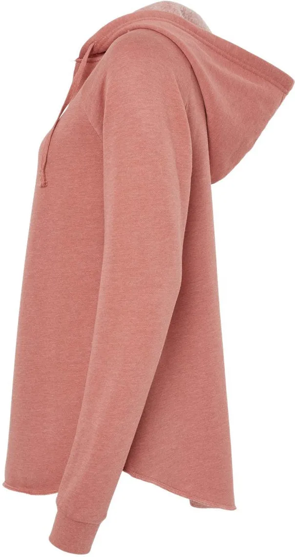 Independent Trading Co. Ladies Lightweight California Wave Wash Hooded Sweatshirt