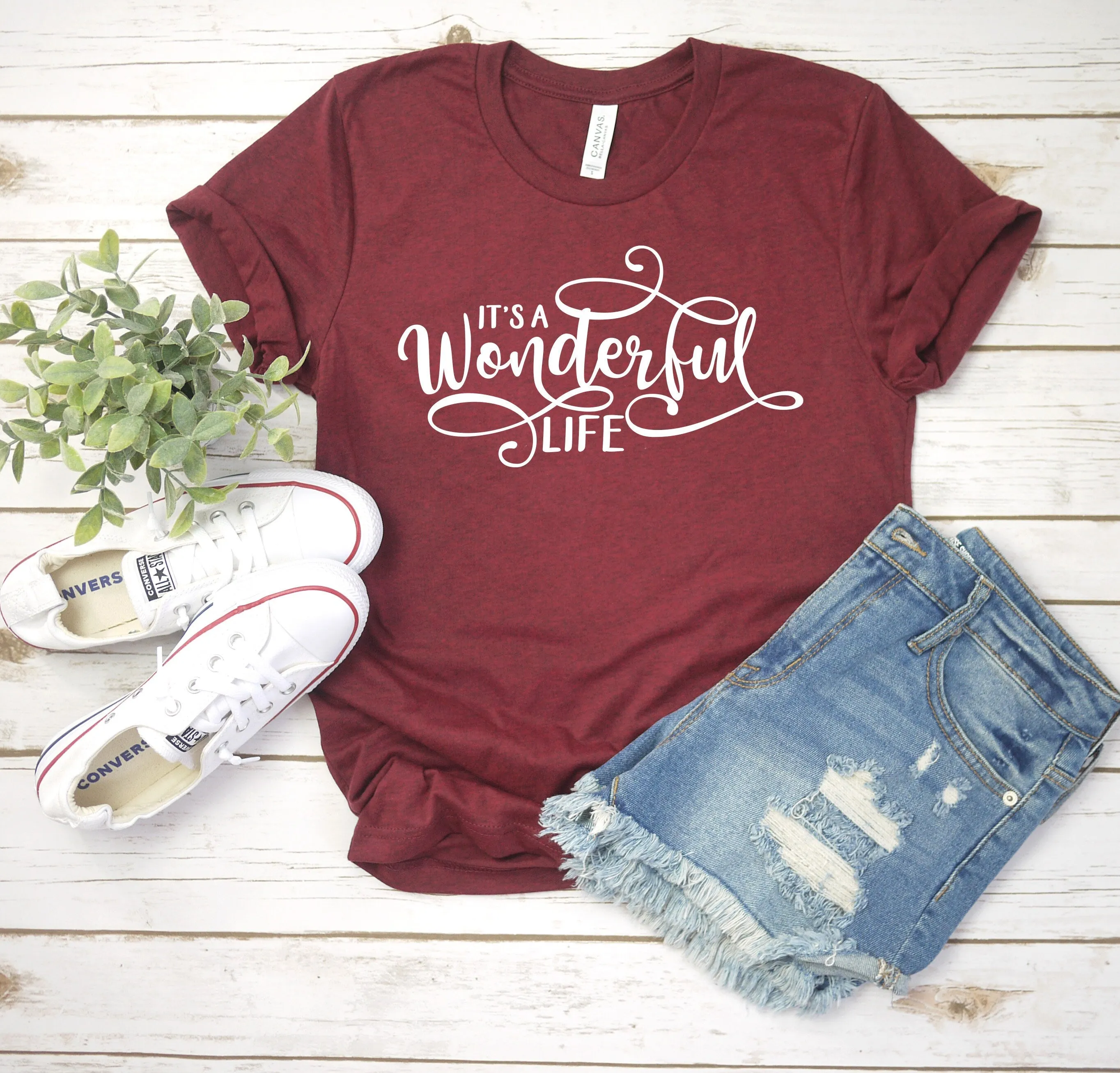 It's a Wonderful Life Christmas T Shirt - X-Mas T Shirt - Blessed Christmas Shirt Gift