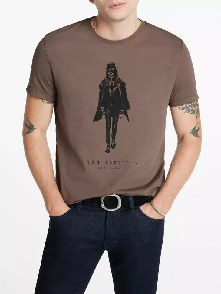 John Varvatos Walking Dead Tee - Iron Grey
