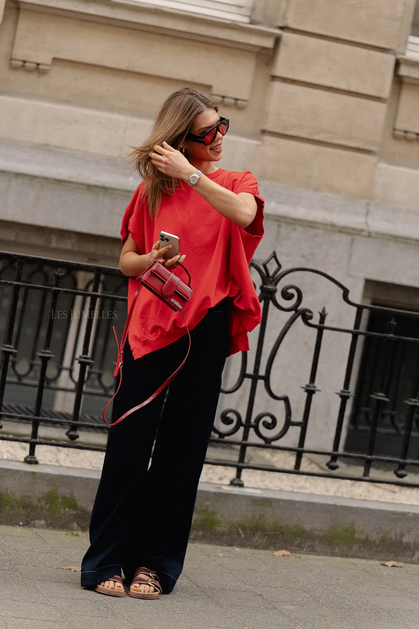 Judy sweatshirt fiery red