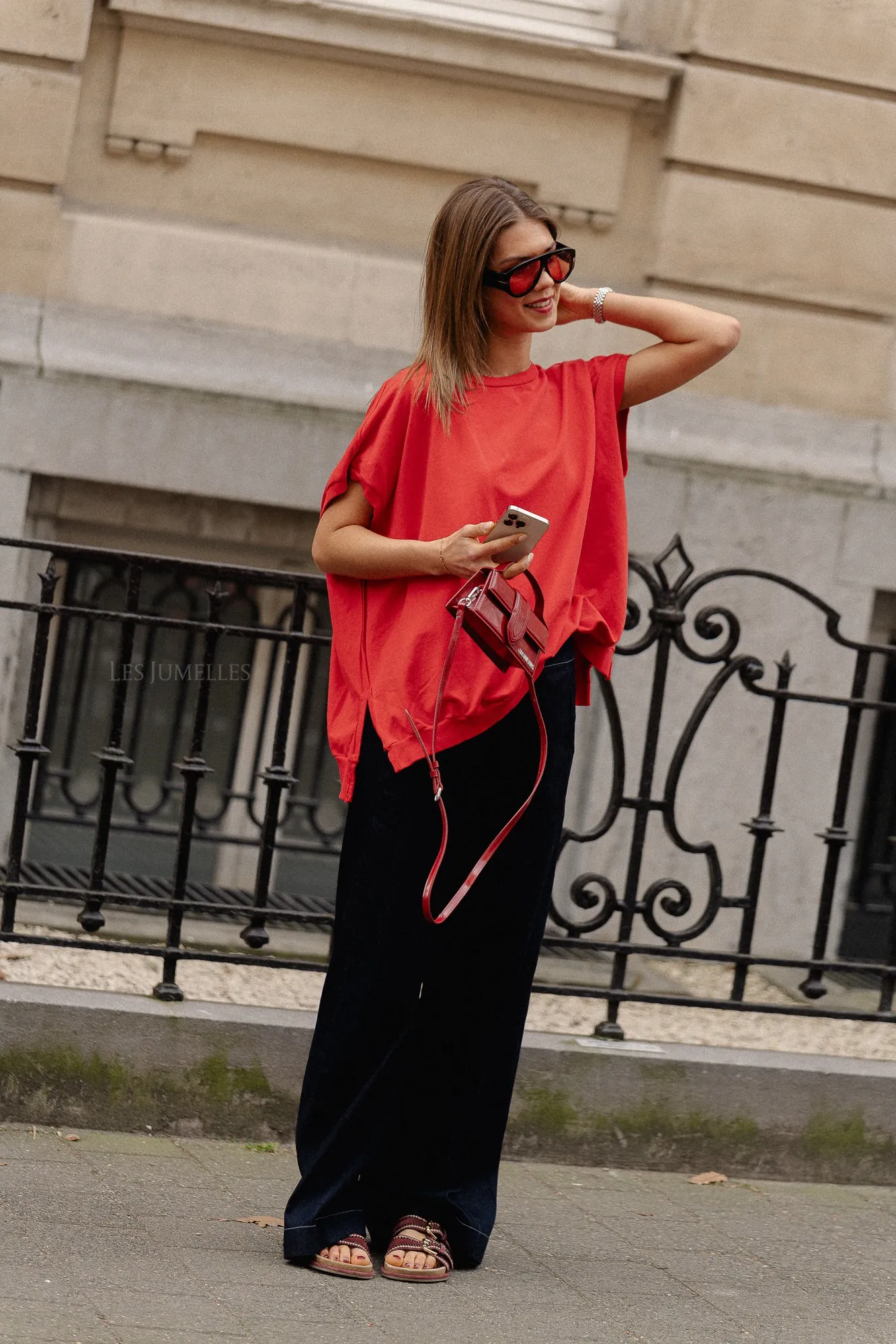 Judy sweatshirt fiery red