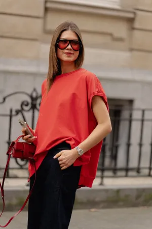 Judy sweatshirt fiery red