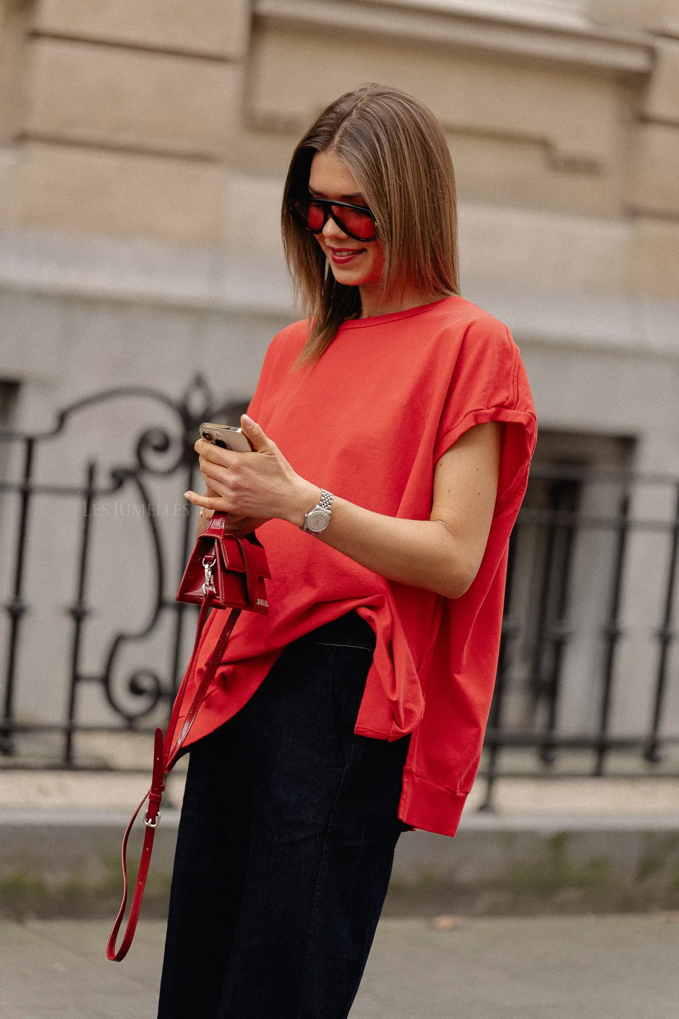 Judy sweatshirt fiery red