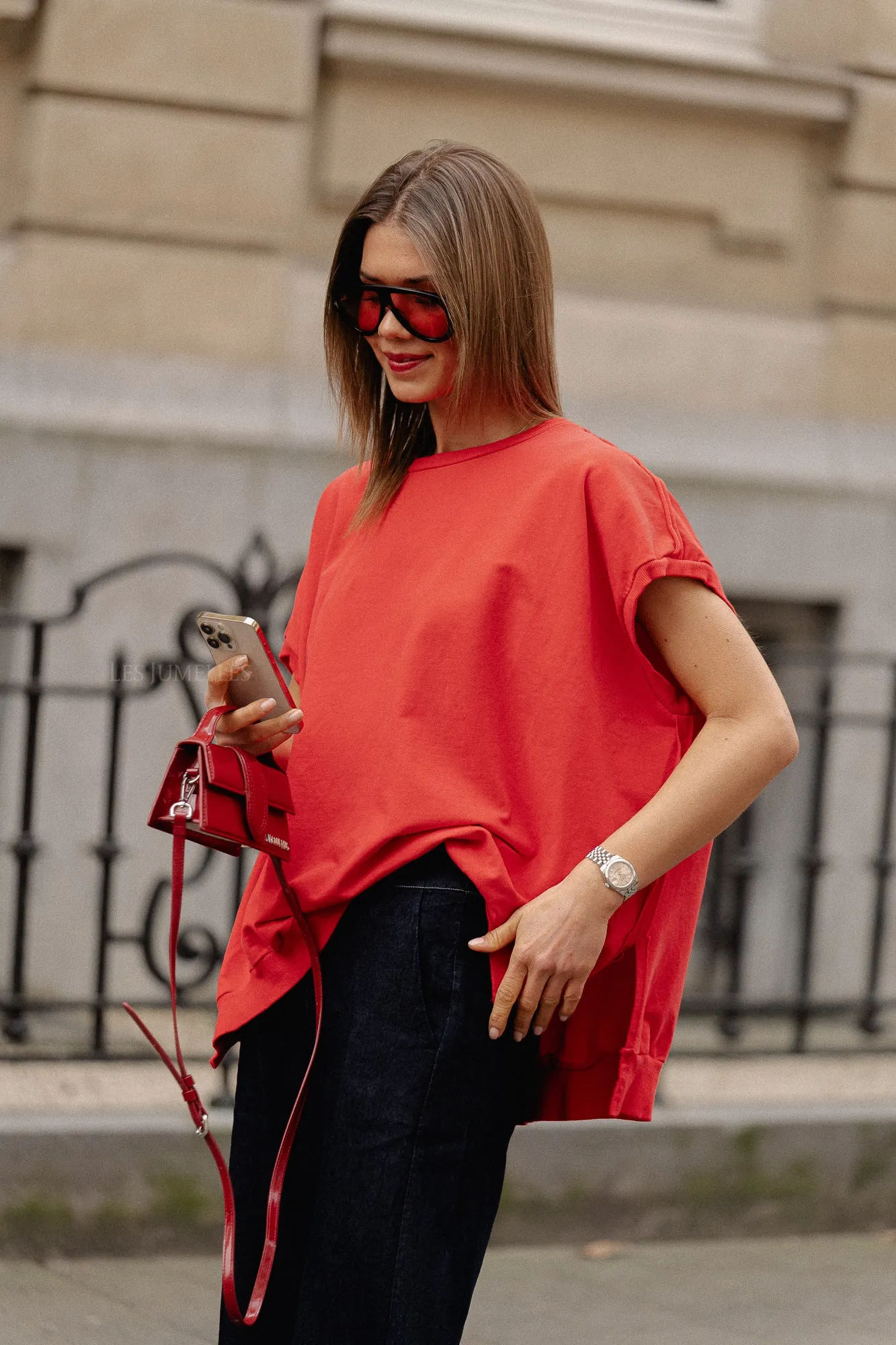 Judy sweatshirt fiery red