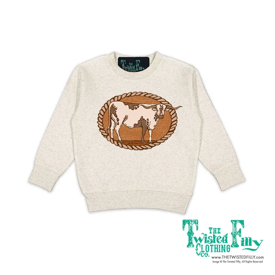 Longhorn Rope - Toddler Sweatshirt - Oatmeal