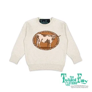 Longhorn Rope - Toddler Sweatshirt - Oatmeal
