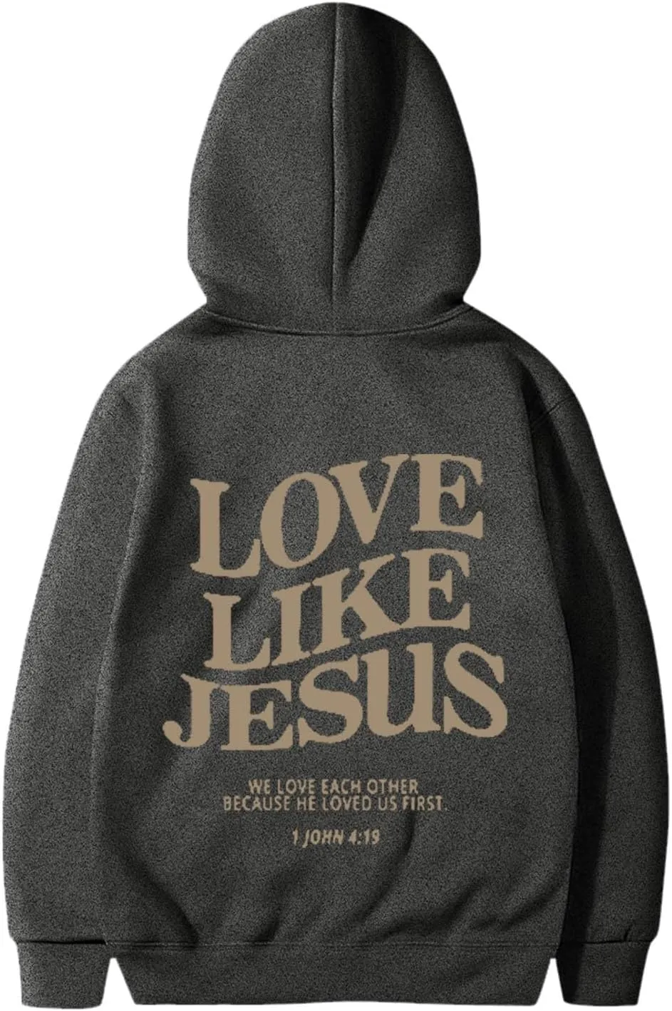 Love Like Jesus Hoodies for Men Christian Religious Sayings Pullover Sweater Trendy Bible Verse Fall Preppy Outfit