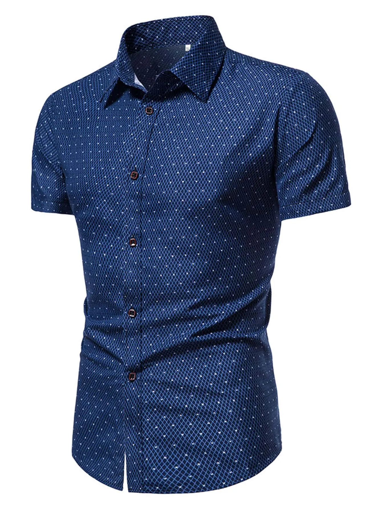 Manfinity Mode Men Allover Print Button Up Shirt
